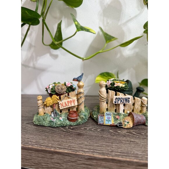 HAPPY SPRING decorative Easter tapered candle holders - Picture 1 of 8